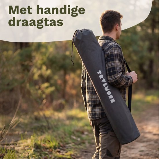 TRVLMORE Campingstühle Luxus - klappbar - 2er-Pack - 150KG Tragkraft - Inkl. Tragetasche - Klappstuhl - Campingstuhl - Klappstuhl - Grau