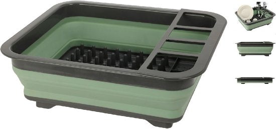 Verschiedenes Abtropfgestell Faltbar 36,5x12x31 cm Grün/Grau