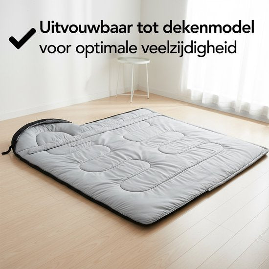 Brixy Mumienschlafsack - 4 Jahreszeiten - Schlafsäcke Erwachsene & Kinder - 210 x 75 CM - Camping - Schwarz