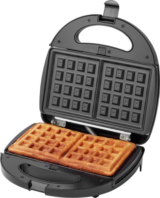 Tomado TGM2000B - Multigrill 3 in 1 - Inklusive Sandwich- und Waffelplatten - 750 Watt - Schwarz