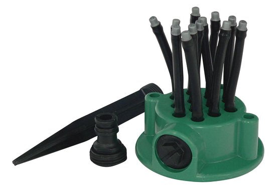 Orange Donkey Flexipoint Garden Sprinkler Set - 2er-Pack mit 24 flexiblen Düsen - Effiziente Bewässerung für Garten und Rasen - Sprinkleranlage