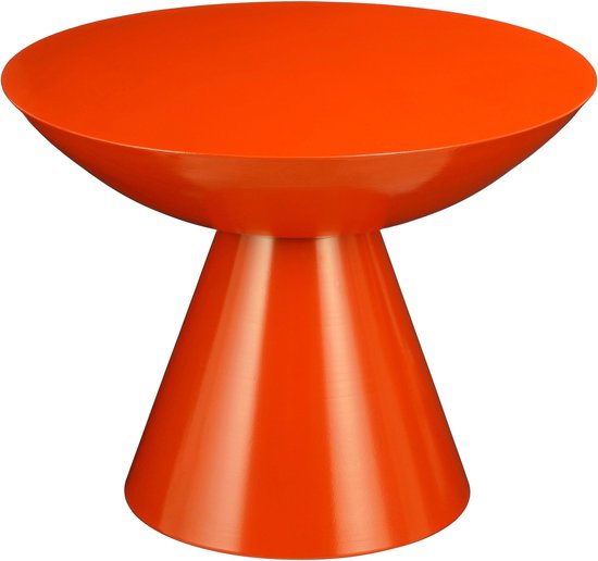Mica Decorations Celise Beistelltisch - H44 x Ø59 cm - Metall - Orange