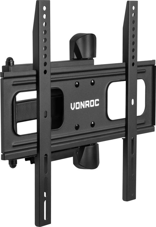 VONROC TV-Halterung - Dreh- und neigbar für 32 bis 75 Zoll - Universal bis 50 kg. - Inkl. Befestigungsmaterial