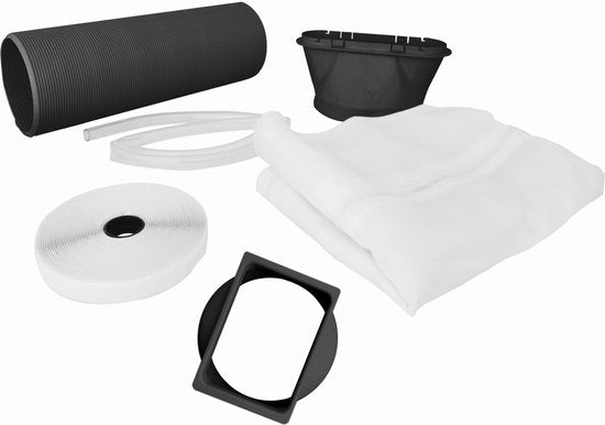 Tomado TMA9002B - Mobiles Klimagerät - 3 in 1 Funktion - Timer - Fensterdichtungsset - 9000 BTU - 80 m3 - Schwarz