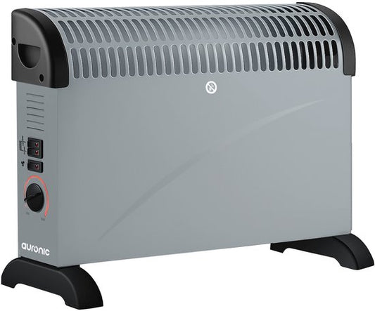 Auronic Elektrokonvektor - 750/1250/2000 Watt - mit Gebläse - Heizung - Heizlüfter - Grau
