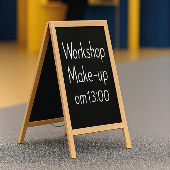 BRASQ Chalkboard Blank - 55x 85 CM - Chalkboard - Werbeschild - Bürgersteigschild - Doppelseitig - für Innen und Außen - Gastgewerbe