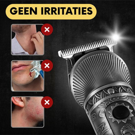 6-in-1 Barttrimmer Männer - Trimmer für Bart und Körper - Inkl. 6 Aufsätze - Body Groomer Männer - Body Trimmer Männer - Clippers - 0.5-15MM - Nase und Ohren - Multitrimmer - Haartrimmer - Trimmgerät Bartmaschine - Multigroomer