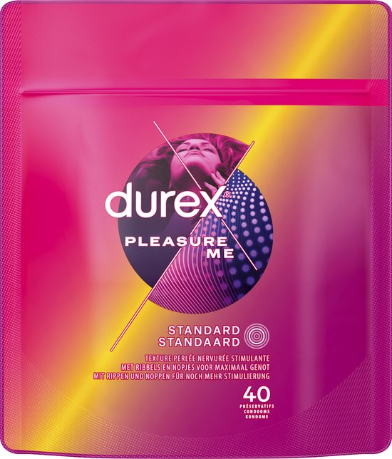 Durex Kondome – Pleasure Me – 40 Stück – Vorteilspackung