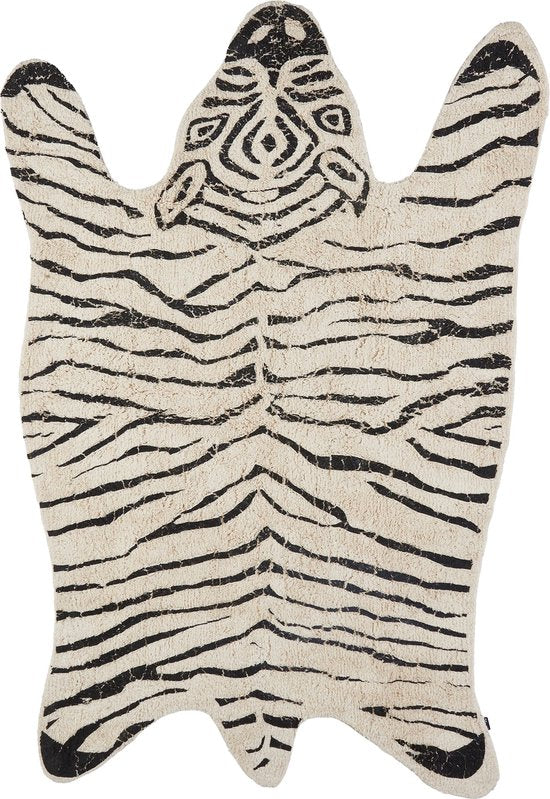 In The Mood - Vorleger Zebra - 180 x 120 cm - Kinderzimmer - Schwarz, Weiß