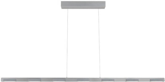 Hängeleuchte Bloc 3297ST aus Stahl, 171 cm, höhenverstellbar mit Kabelaufzug von Steinhauer, modernes Design, dimmbar mit externem Dimmer