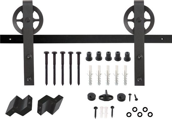 Intersteel Schiebetürsystem Rad mattschwarz