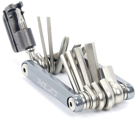 XLC Multitool – Fahrradwerkzeug – Taschenmodell – 12-teilig – TO-M07