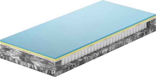 Emma Hybrid-Taschenfederkernmatratze - 250 Federn p/m2 - 90 x 200 cm - Medium