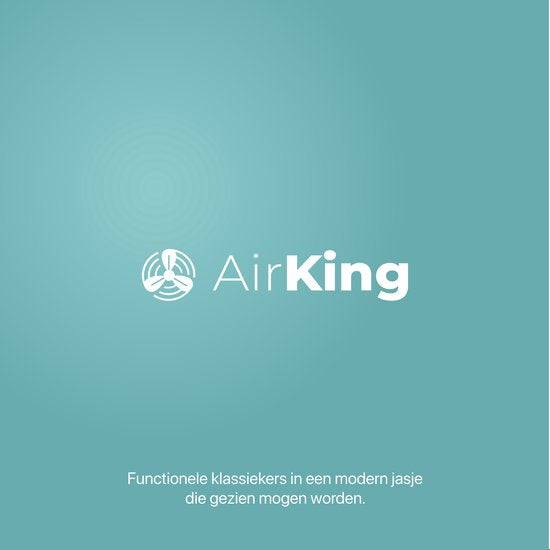 AirKing Stativ-Ventilator - Extra leise - Energieeffizient - 5 Geschwindigkeitsstufen - Schwarz