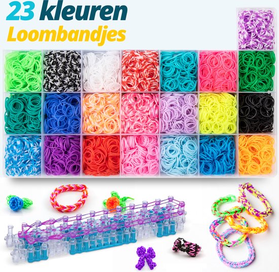 VAIVE Loom Straps Deluxe Starter Kit mit Loom Board - Loom Straps Starter Kit - Crafting Girls - For Kids - Craft Box