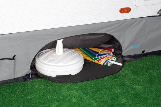Bo-Camp - Wohnwagen-Zugluftstopper - Universal deluxe - Mit Staufach