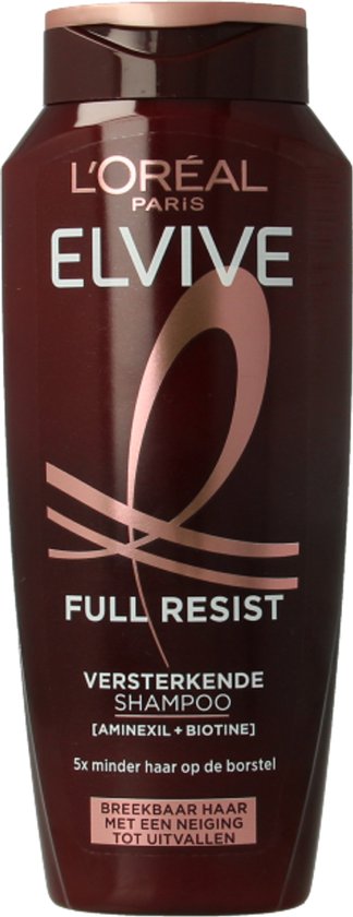 L'Oréal Paris Elvive Full Resist Shampoo - Kräftigendes Shampoo für brüchiges Haar - Mit Aminexil + Biotin - 250ML