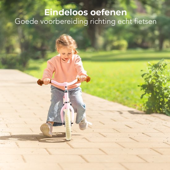 LifeGoods Balance Fahrrad - 2-5 Jahre - Jungen und Mädchen - Balance Bike - Pink