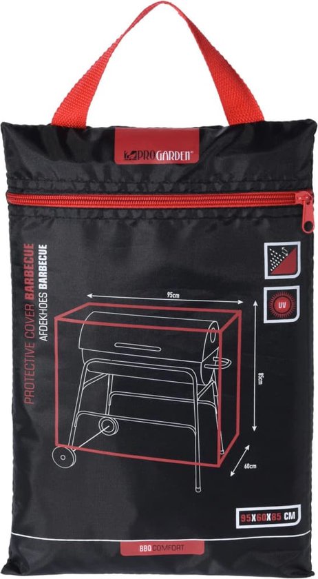 ProGarden Luxus rechteckige BBQ-Abdeckung - 125x62x95 cm - Mit Aufbewahrungstasche
