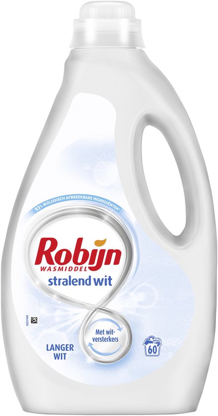 Robijn – Flüssigwaschmittel – Strahlendes Weiß – 60 Waschgänge