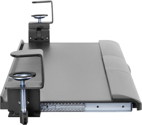 Tastaturablage unter dem Schreibtisch - Tastaturhalter - Tastaturablage - Tastatur unter dem Schreibtisch - Tastaturablage - ergonomisches Sitzen - höhenverstellbar und ausziehbar