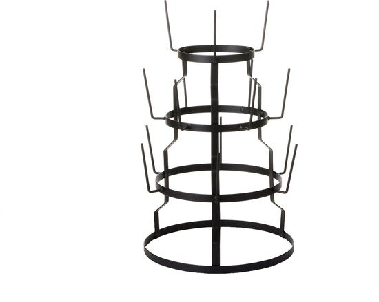 Mica Decorations Tassenständer - H50 x Ø34 cm - Metall - Schwarz