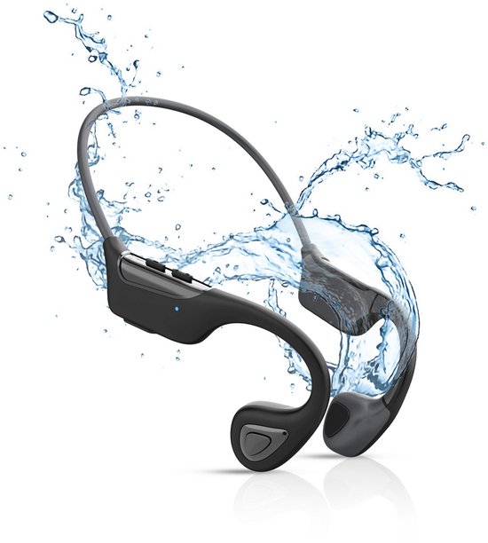 Tech Essentials Wave - Sport-Ohrhörer - Drahtlos - Offenes Ohr - IPX7 - Knochenleitungskopfhörer - Kopfhörer - Laufen - Bluetooth