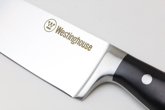 Westinghouse Kochmesser - Professionelles Küchenmesser - rostfreier Stahl - 20 cm - Schwarz