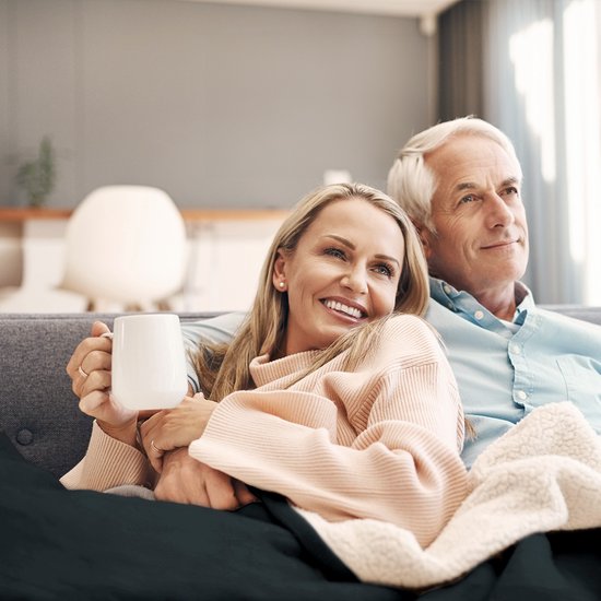 Auronic Electric Blanket - Wärmedecke - Sherpa Fleece - 9 Wärme- und Timer-Einstellungen - Decke - 200x180 - 2 Personen - Anthrazit