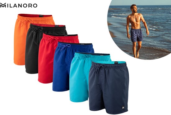 Milanoro - L - Badeshorts – Schwarz