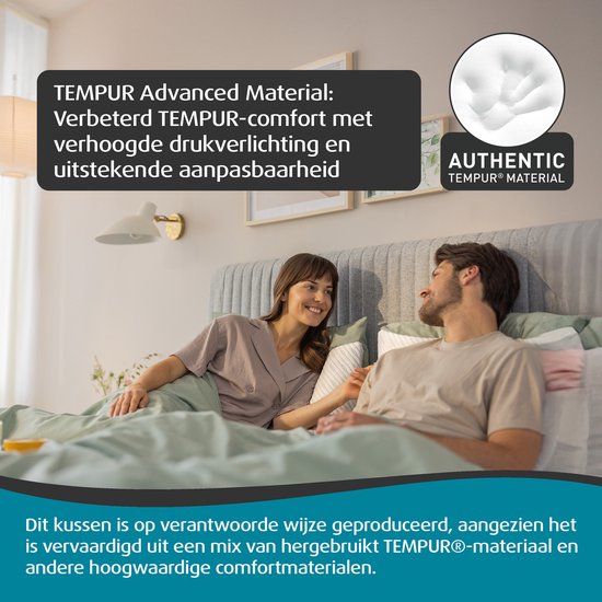 TEMPUR Prima SmartCool Kissen Medium - 2er-Set - 60 x 50 cm - SmartCool Technologie - Weiß