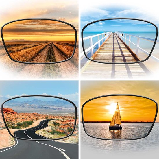 HD Polar View Sonnenbrille, 2x schwarz, 1x braun – Unisex – polarisierte Sonnenbrille – mit 1x Hartschalen-Aufbewahrungsetui