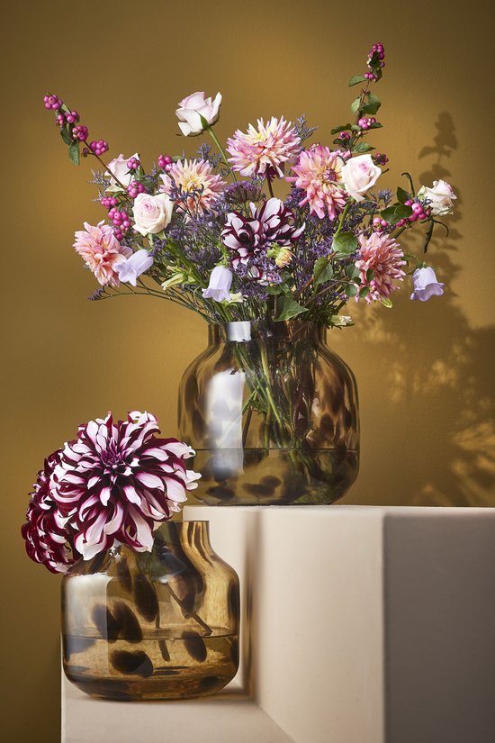 Mica Decorations Pantera Vase - H27 x Ø26 cm - Braun