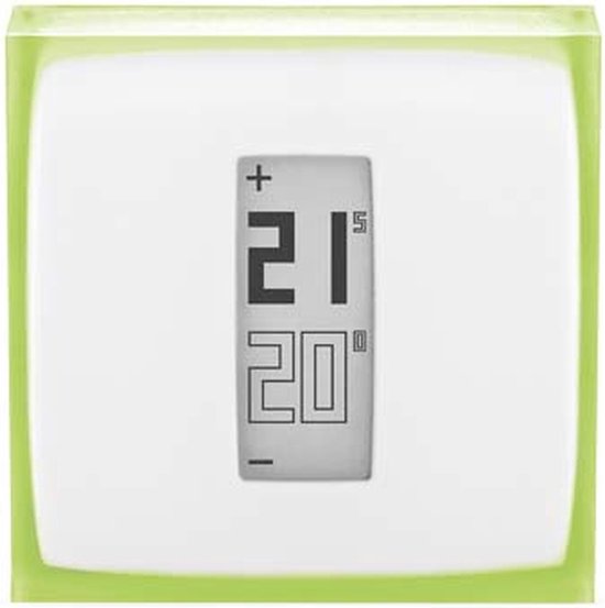 Netatmo Smart Thermostat Modulierend - Smart Thermostat für die Zentralheizung - Funktioniert mit Google Home, Alexa & Apple Homekit - Kabellos - Weiß