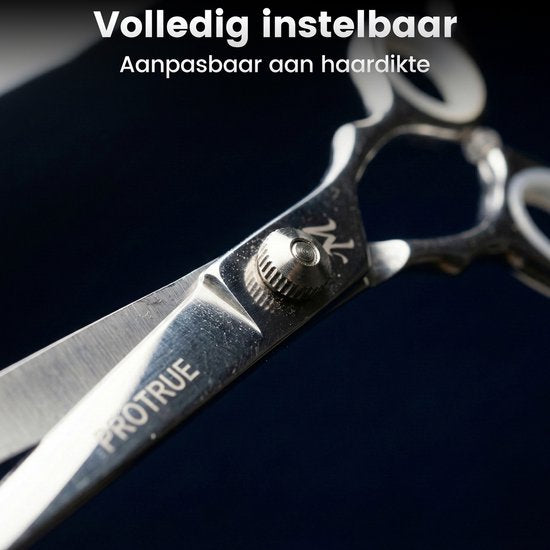 ProTrue Friseurset - 12-teiliges Haarscheren-Set - Friseurschere - Ausdünnungsschere - Coupe-Schere