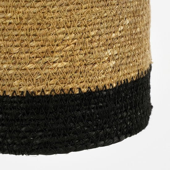 Mica Decorations Jinx Pendelleuchte - H30 x Ø15 cm - Jute - Schwarz