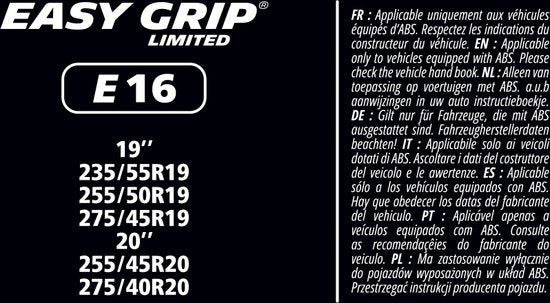 Michelin Easy Grip Limited Schneeketten - EG-E16