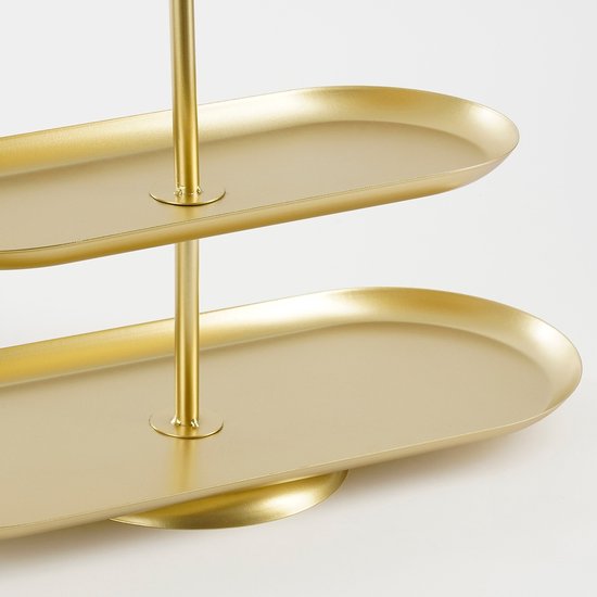 Mica Decorations Rama Etagere 3 Schichten - L48 x B20 x H55 cm - Metall - Gold