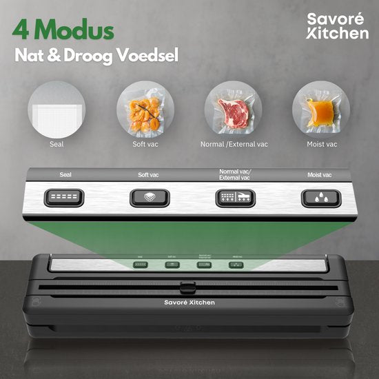 Savoré Kitchen ProSeal Vakuumierer mit Schneidemaschine und Rollenhalter - Vakuummaschinen - Foodsaver - Versiegelungsgerät - Vakuumierer - Vakuummaschine