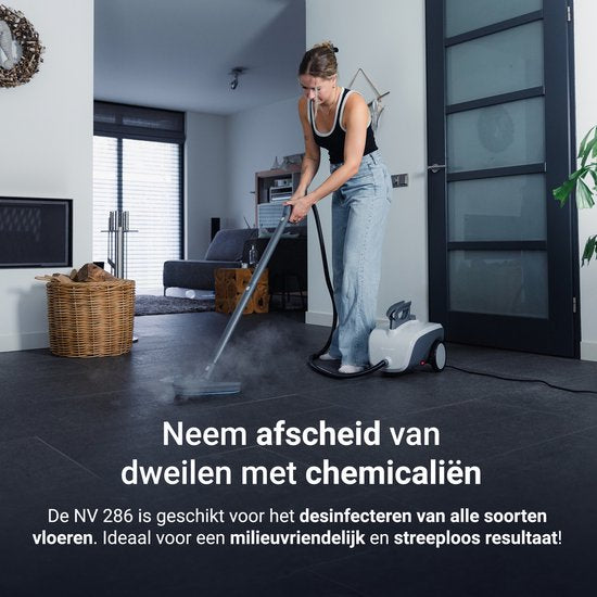 Techweise 16-in-1 Dampfreiniger - 45 Minuten Dampfen - 4 bar - Teppichreiniger - Reinigungsmaschine - Fleckenreiniger