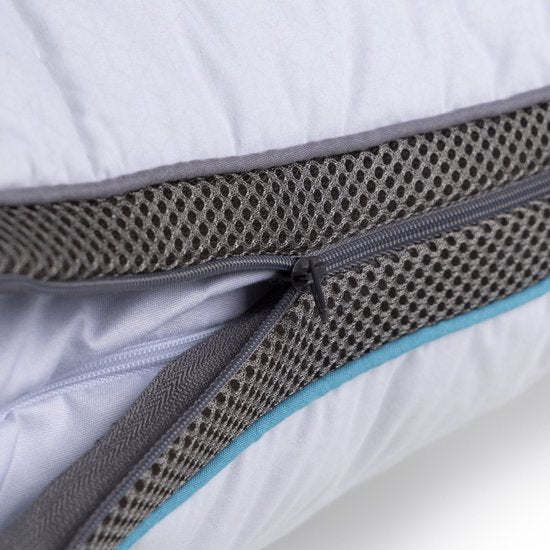 Vitapur Pillow - Kopfkissen - Memory Foam Kissen - Memosilver - Geeignet für Rücken-, Seiten- und Bauchschläfer - Memory Foam - Reduziert Nackenschmerzen - 50x70 cm