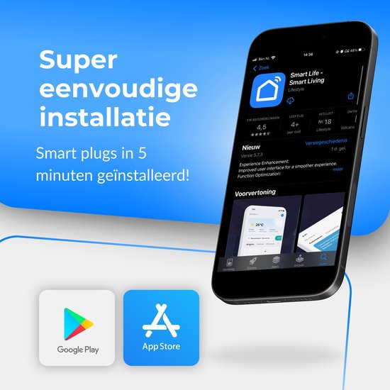 PuroTech Smart Plug - Timer & Energiezähler - Smart Plug - Für Alexa/Google Home - Verbrauchsmesser - Energiekosten