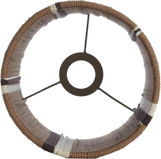 Light & Living Lampenschirm Medan - Dunkelbraun - Ø20cm - Modern
