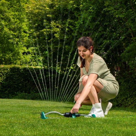 VONROC Gartenregner - Oszillierender Regner - Sprühfläche: max. 280m²