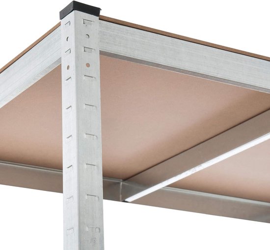 2x Profeco Heavy Duty Lagerregal 180x90 cm - Edelstahlregal - 10 Fachböden - Kapazität 175 kg pro Fachboden - Lagerschrank Garage & Schuppen