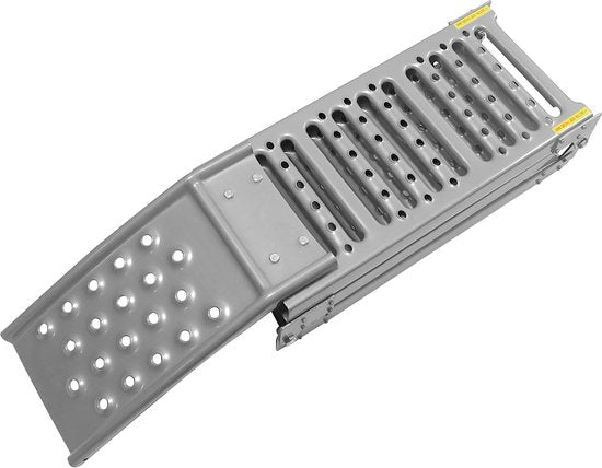 Carpoint Auffahrrampe – ausklappbar – Länge 160–200 cm – Breite 25 cm – Tragkraft 250 kg – Maximale Auffahrhöhe 55 cm – Aluminium – rutschfest