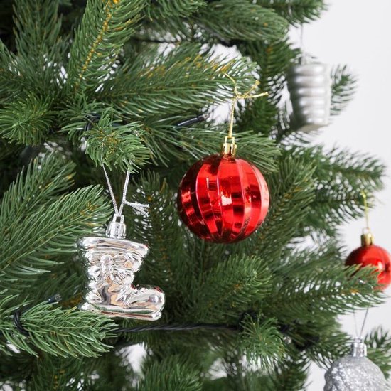 Casaria Künstlicher Weihnachtsbaum - 140cm Weihnachtsbeleuchtung 100 LEDS - Grün