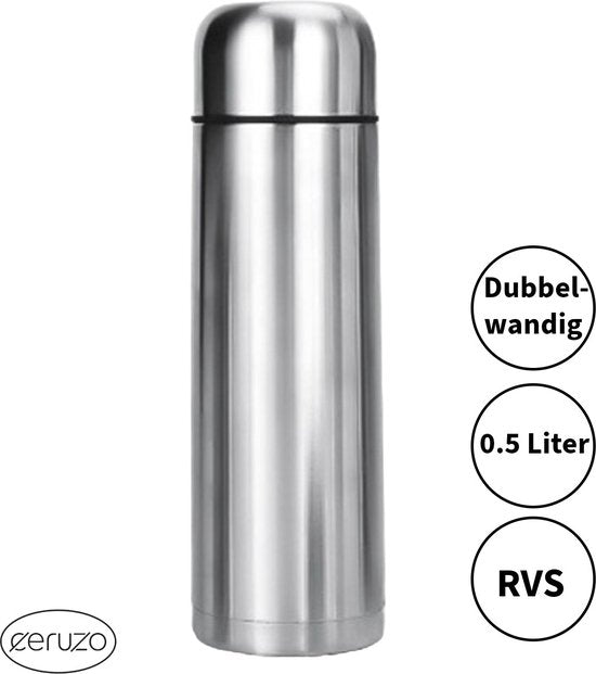 Bullet Isolierkanne - Edelstahl - Doppelwandig - 0,5 L
