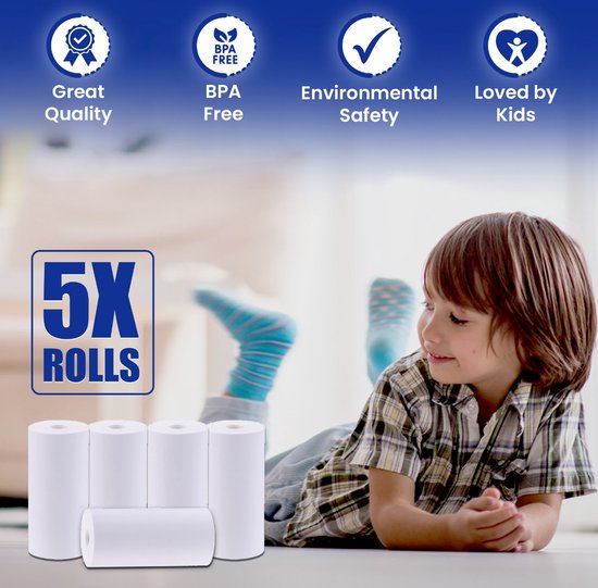 K&L Sofortbildkamera Pack 5 Druckrollen - Nachfüllpack - Kinderkamera - Sofortdruck
