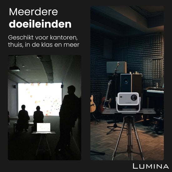 Lumina® Beamer-Stativ - Stabiler Beamer-Ständer - Geeignet für alle Beamer & Laptops